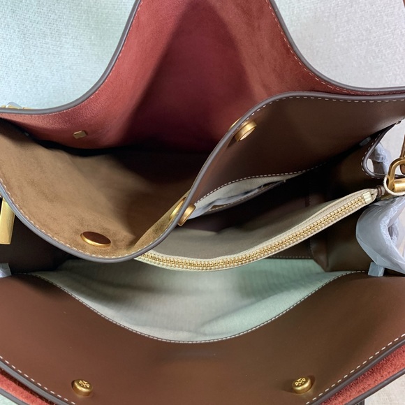 NEW Tory Burch Lee Radziwill Double Black Leather Satchel/Shoulder Bag/Crossbody - Picture 11 of 16